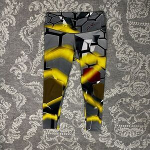 Fiber Sportswear Women's Geometric Hexagon Leggings Multicolor One Size